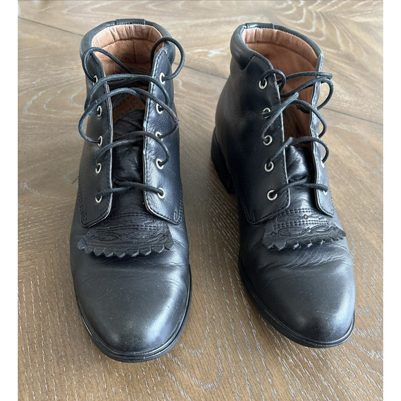 Ariat Shoes - Ariat Josie Leather Lace Up Paddock Boot Kiltie Equestrian Barn Core Western| 8B